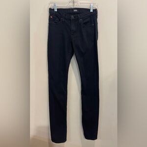 Hudson Colette Midrise Skinny Black Jeans